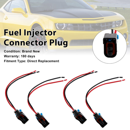 Buick 4PCS Fuel Injector Connector Plug Clip Pigtail Quick Disconnect