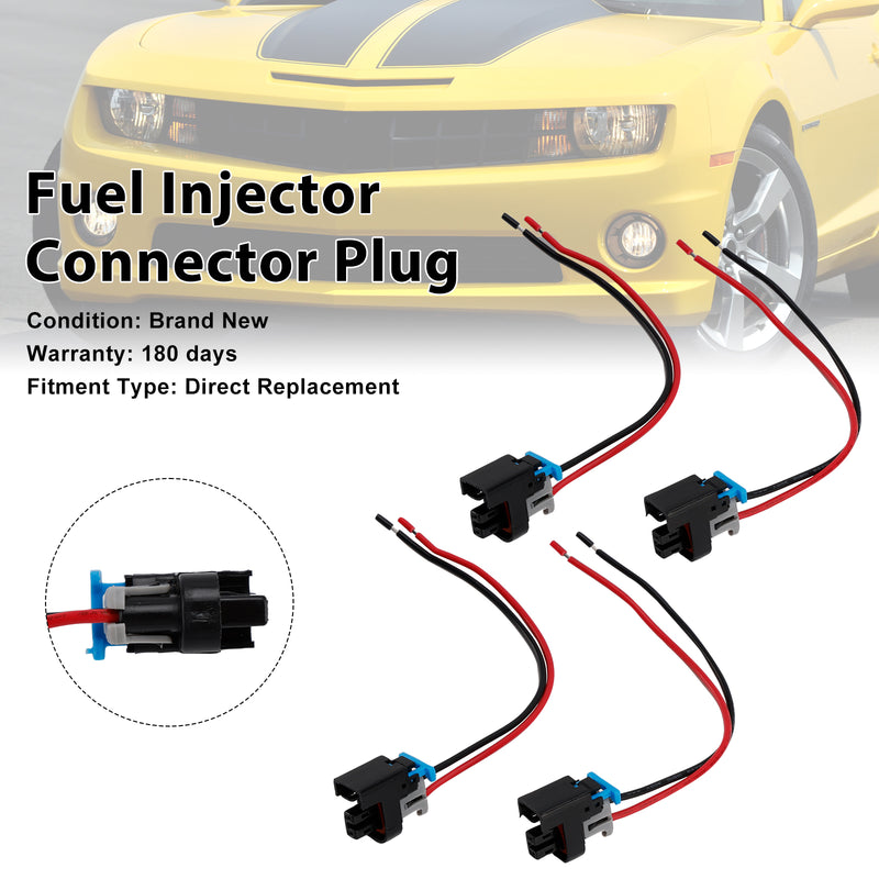 Buick 4PCS Fuel Injector Connector Plug Clip Pigtail Quick Disconnect