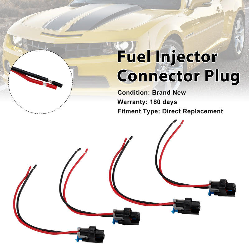 Buick 4PCS Fuel Injector Connector Plug Clip Pigtail Quick Disconnect