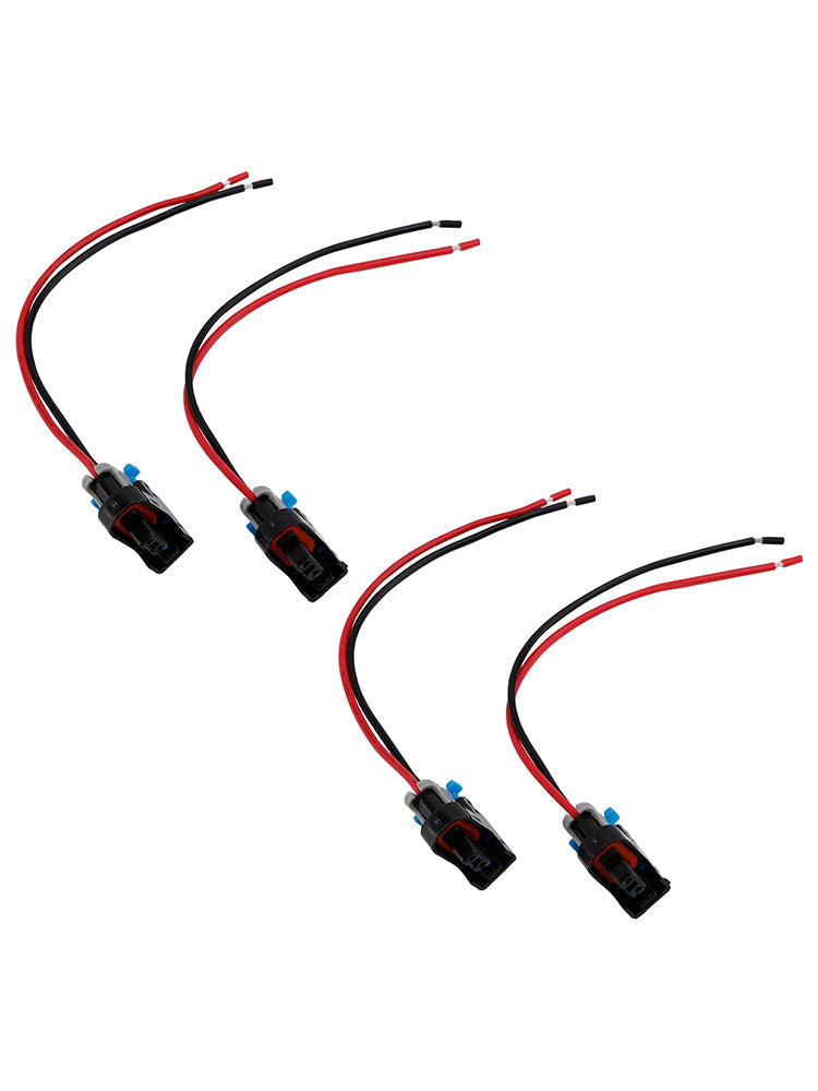 Buick 4PCS Fuel Injector Connector Plug Clip Pigtail Quick Disconnect