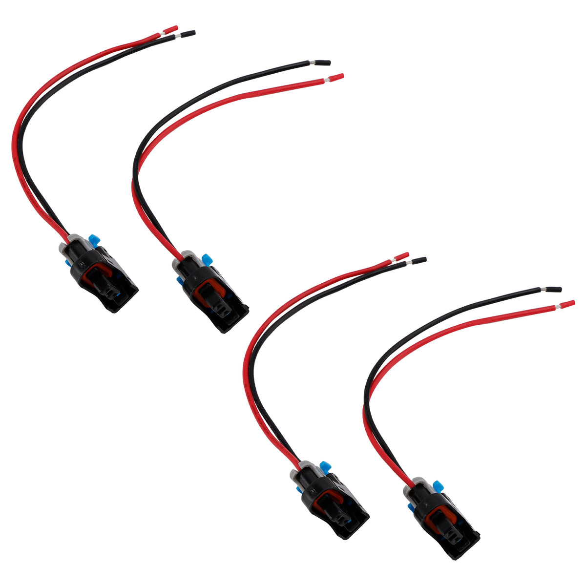 Buick 4PCS Fuel Injector Connector Plug Clip Pigtail Quick Disconnect