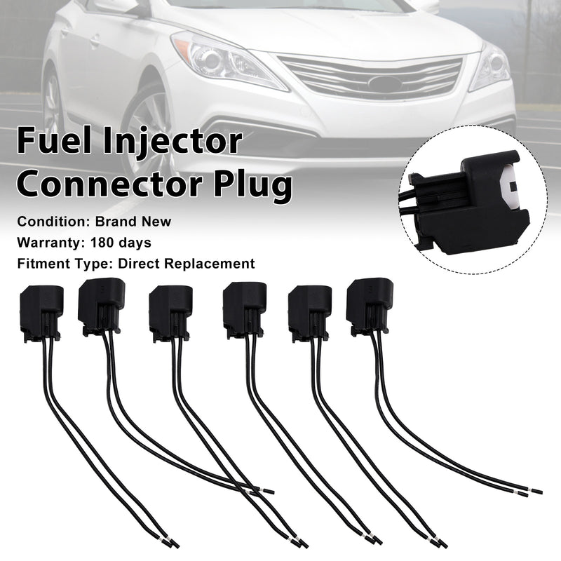 Hyundai 6-EV6 Fuel Injector Connector Plug Clip Pigtail Quick Disconnect