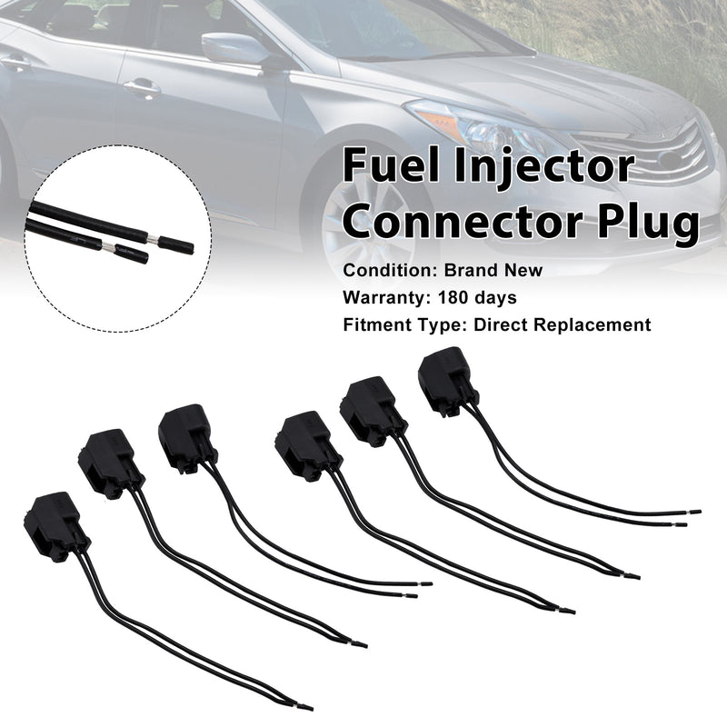 Hyundai 6-EV6 Fuel Injector Connector Plug Clip Pigtail Quick Disconnect