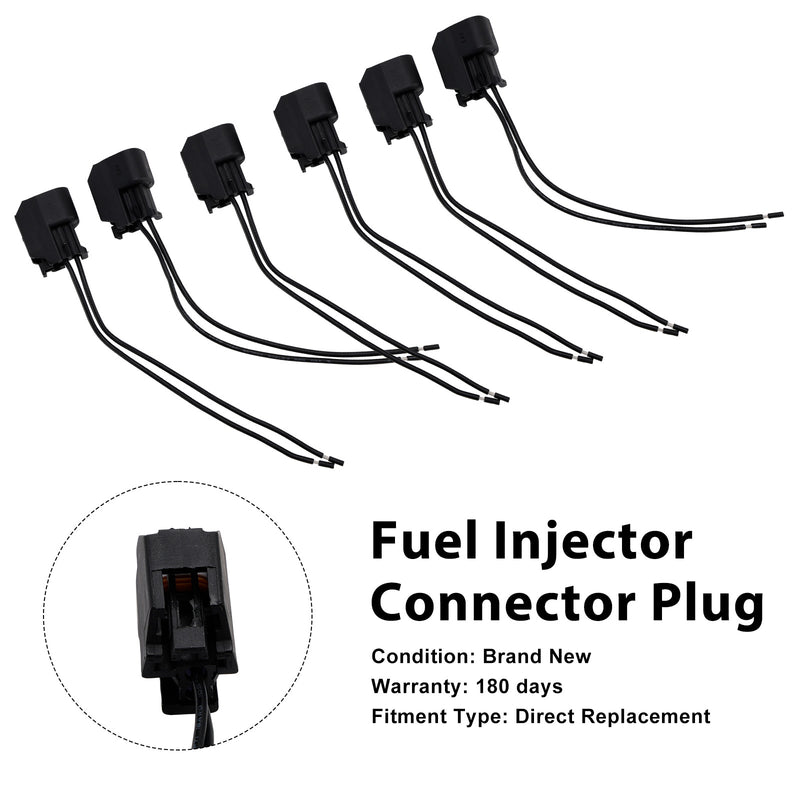Hyundai 6-EV6 Fuel Injector Connector Plug Clip Pigtail Quick Disconnect