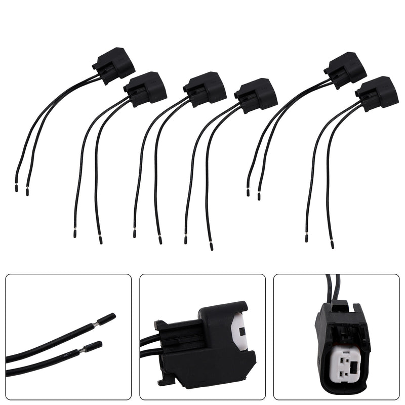 Hyundai 6-EV6 Fuel Injector Connector Plug Clip Pigtail Quick Disconnect