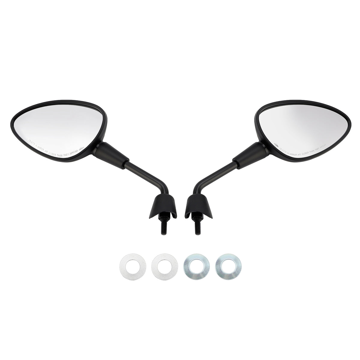 Vespa GTS 125 300 HPE Sprint Primavera 50 125 150 Black Mirror Set Shorty