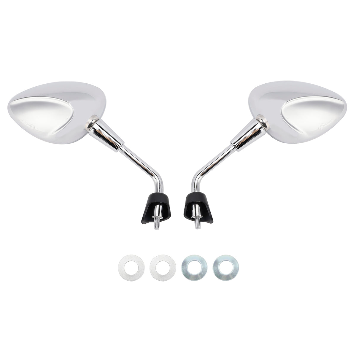 Vespa GTS 125 300 HPE Sprint Primavera 50 125 150 Chrome Mirror Set Shorty