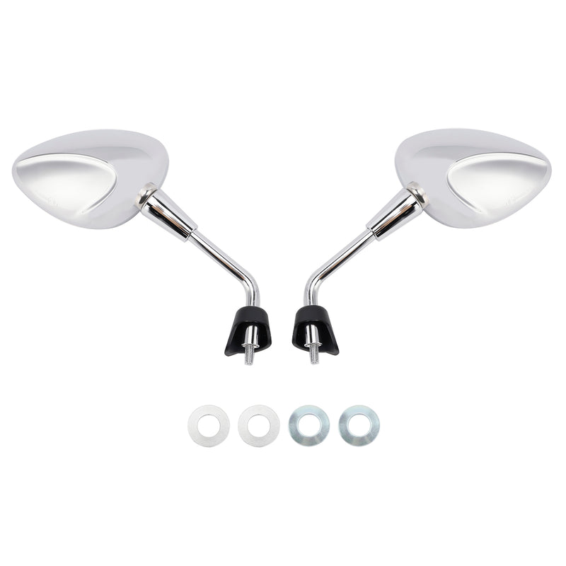 Vespa GTS 125 300 HPE Sprint Primavera 50 125 150 Chrome Mirror Set Shorty