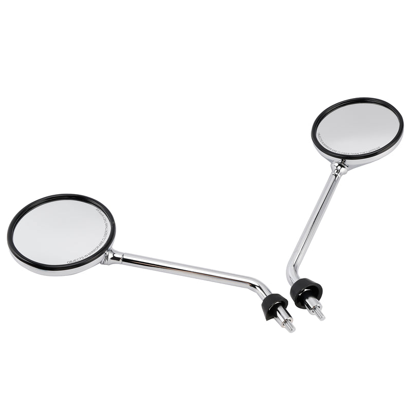 Vespa LX 50 2T/4T & LX 125 & LX 150 2005-2013 Chrome Rearview Mirror Set