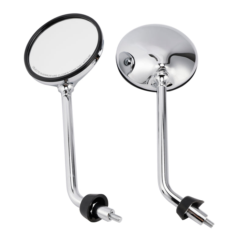 Vespa LX 50 2T/4T & LX 125 & LX 150 2005-2013 Chrome Rearview Mirror Set