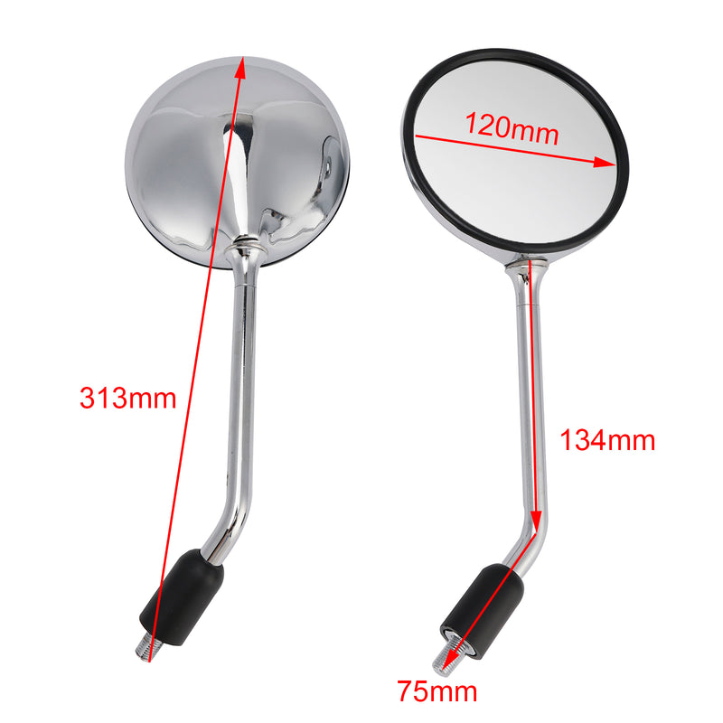 Honda CB750F CB750K CB750L CB900F 1979-1982 Set of 2 Chrome Mirrors M10