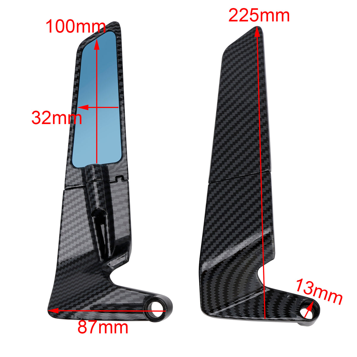 Aprilia Tuono 660 Tuono V4 1100 RR Factory 2015-2025 Rearview Winglet Mirrors