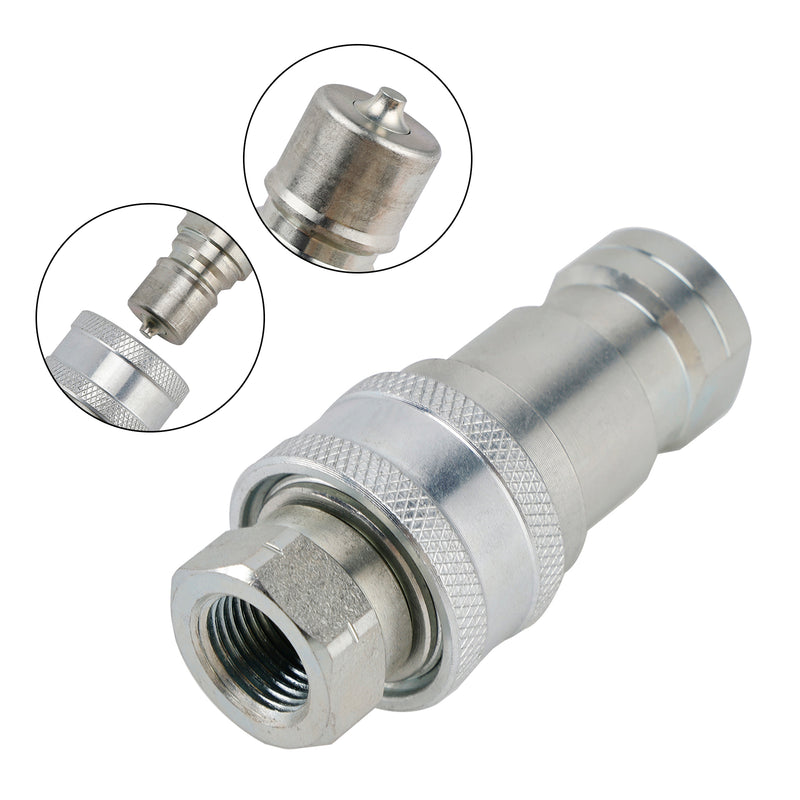3/8" NPT ISO 7241-B Quick Disconnect Hydraulic Couplings / Couplers