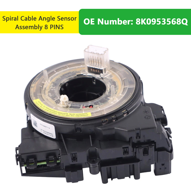 Audi A4 A5 2009-2016 8K0953568Q Spiral Cable Angle Sensor Assembly 8 PINS
