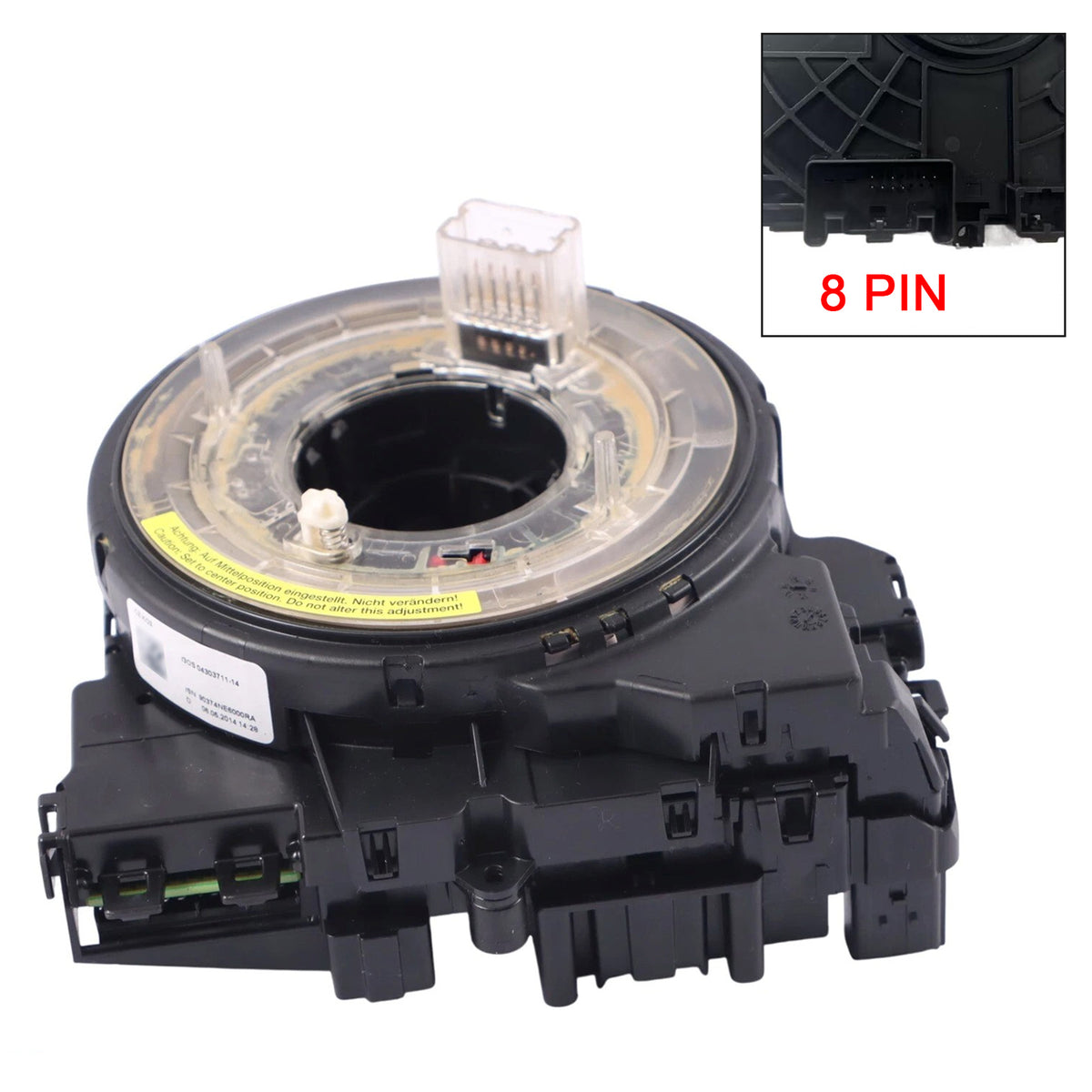 Audi A4 A5 2009-2016 8K0953568Q Spiral Cable Angle Sensor Assembly 8 PINS