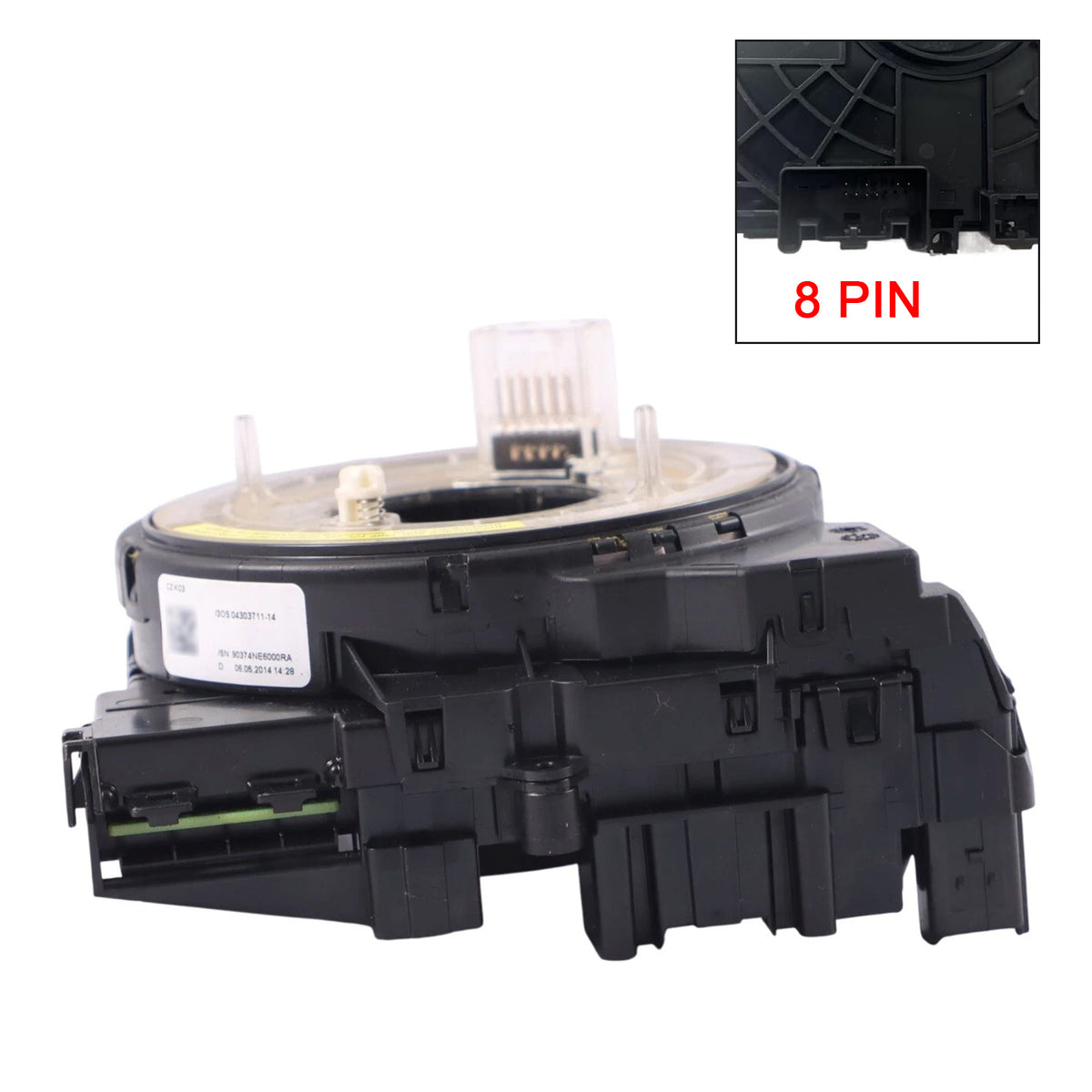 Audi A4 A5 2009-2016 8K0953568Q Spiral Cable Angle Sensor Assembly 8 PINS