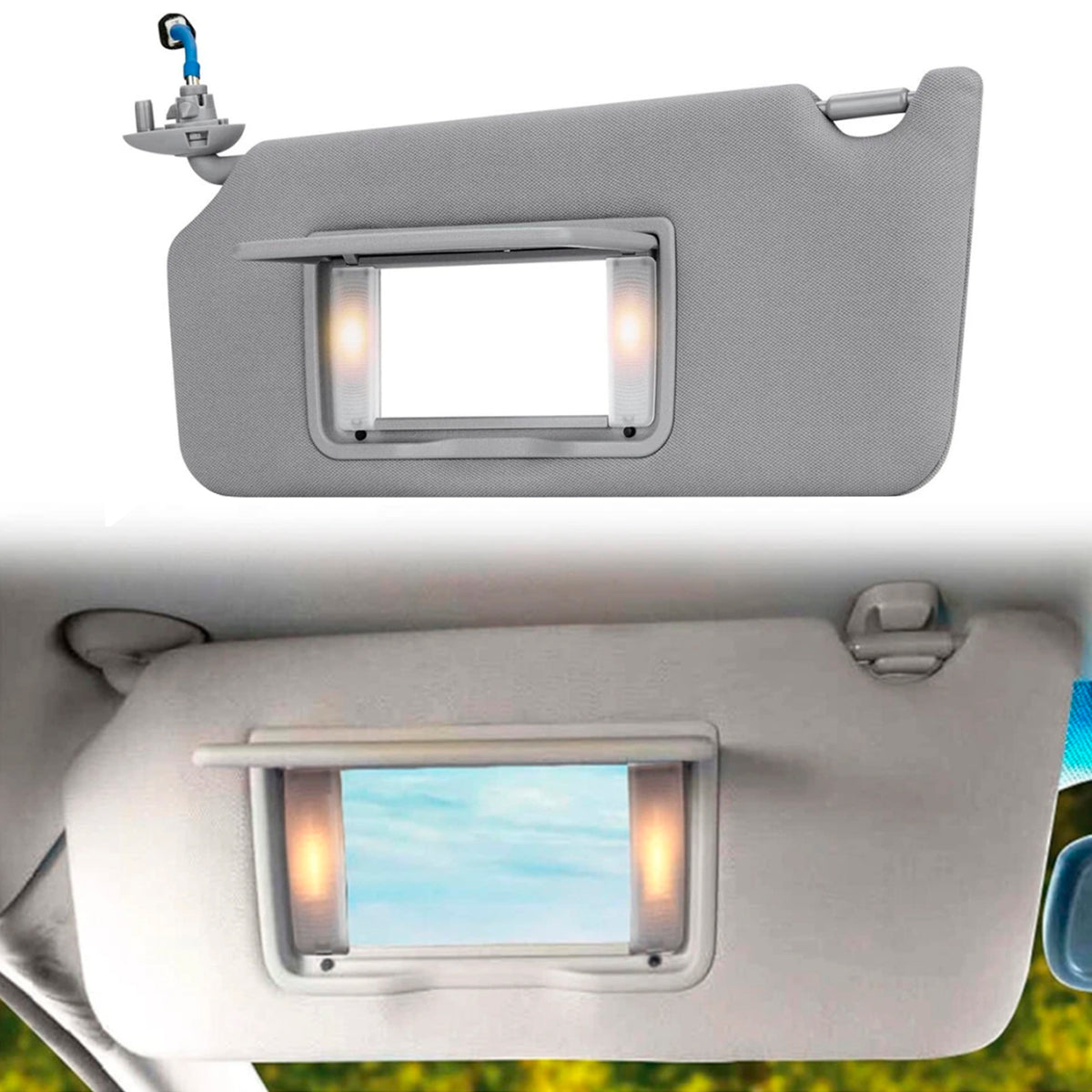 2008-2017 Honda Accord Gray Left Driver Side Sun Visor 83280TA5A51ZA