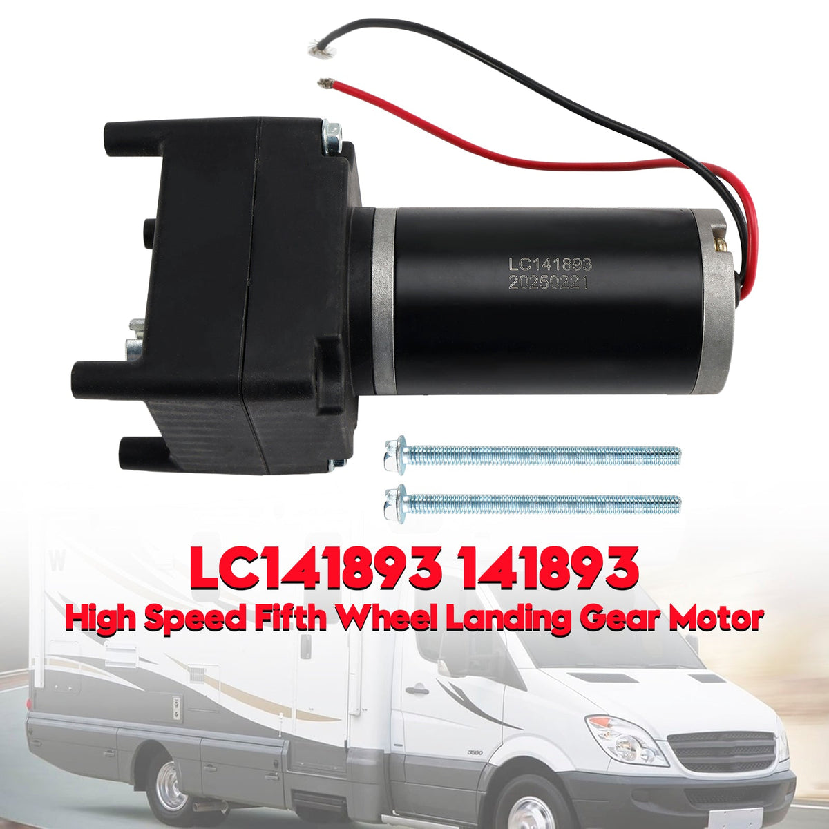 141893 High Speed Fifth Wheel Landing Gear Motor LC141893 for Lippert Tuson