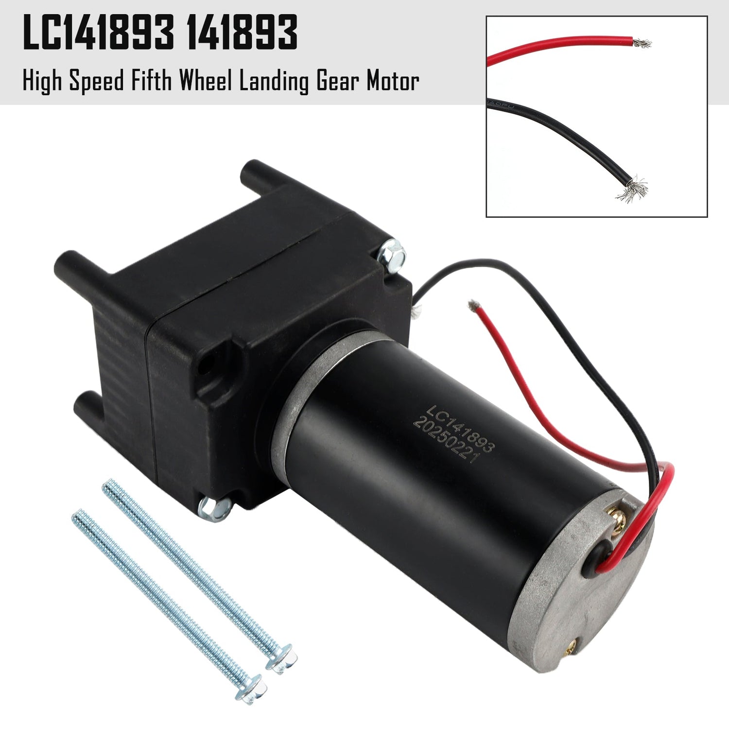 141893 High Speed Fifth Wheel Landing Gear Motor LC141893 for Lippert Tuson