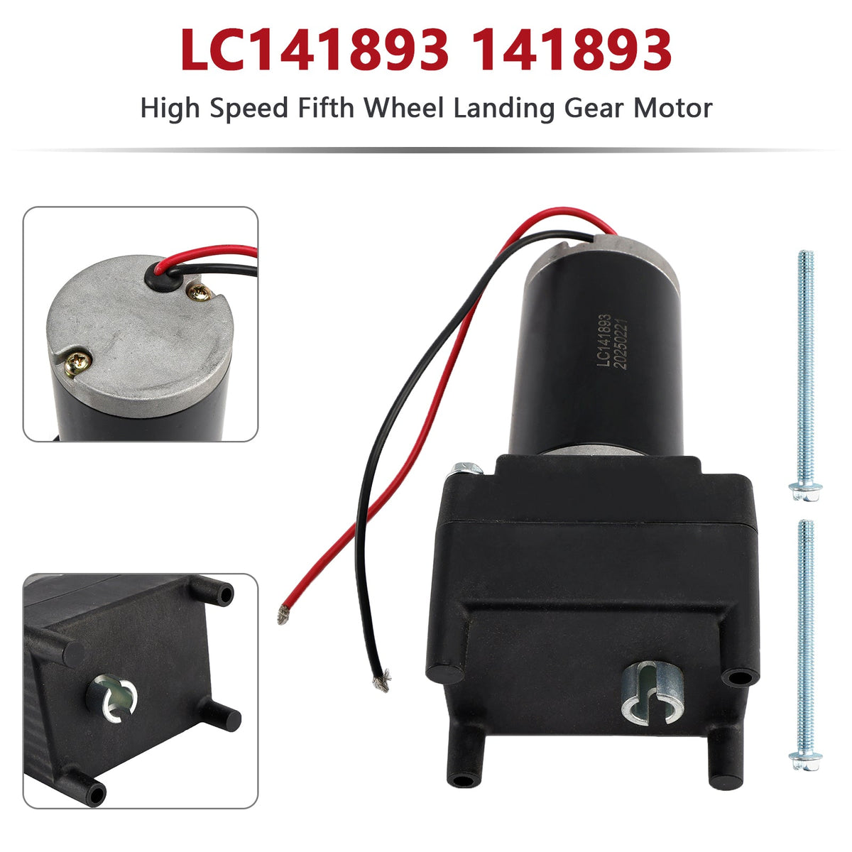 141893 High Speed Fifth Wheel Landing Gear Motor LC141893 for Lippert Tuson