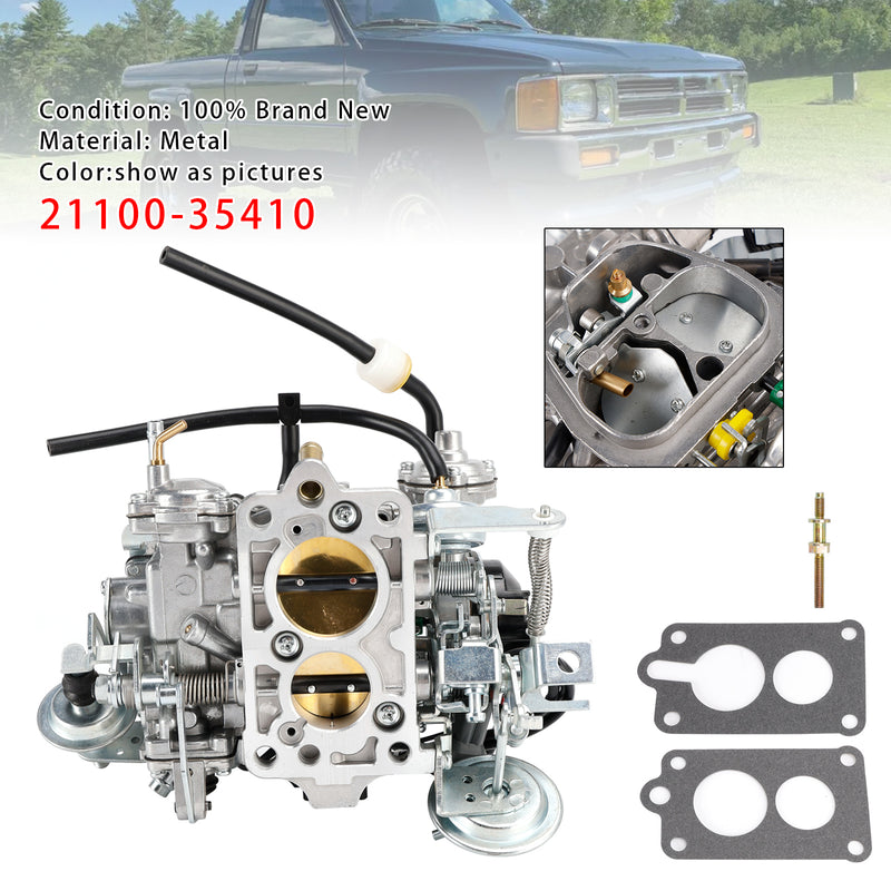 1987-1991 toyota Truck 22R 2 BBL Square Carburetor 21100-35410