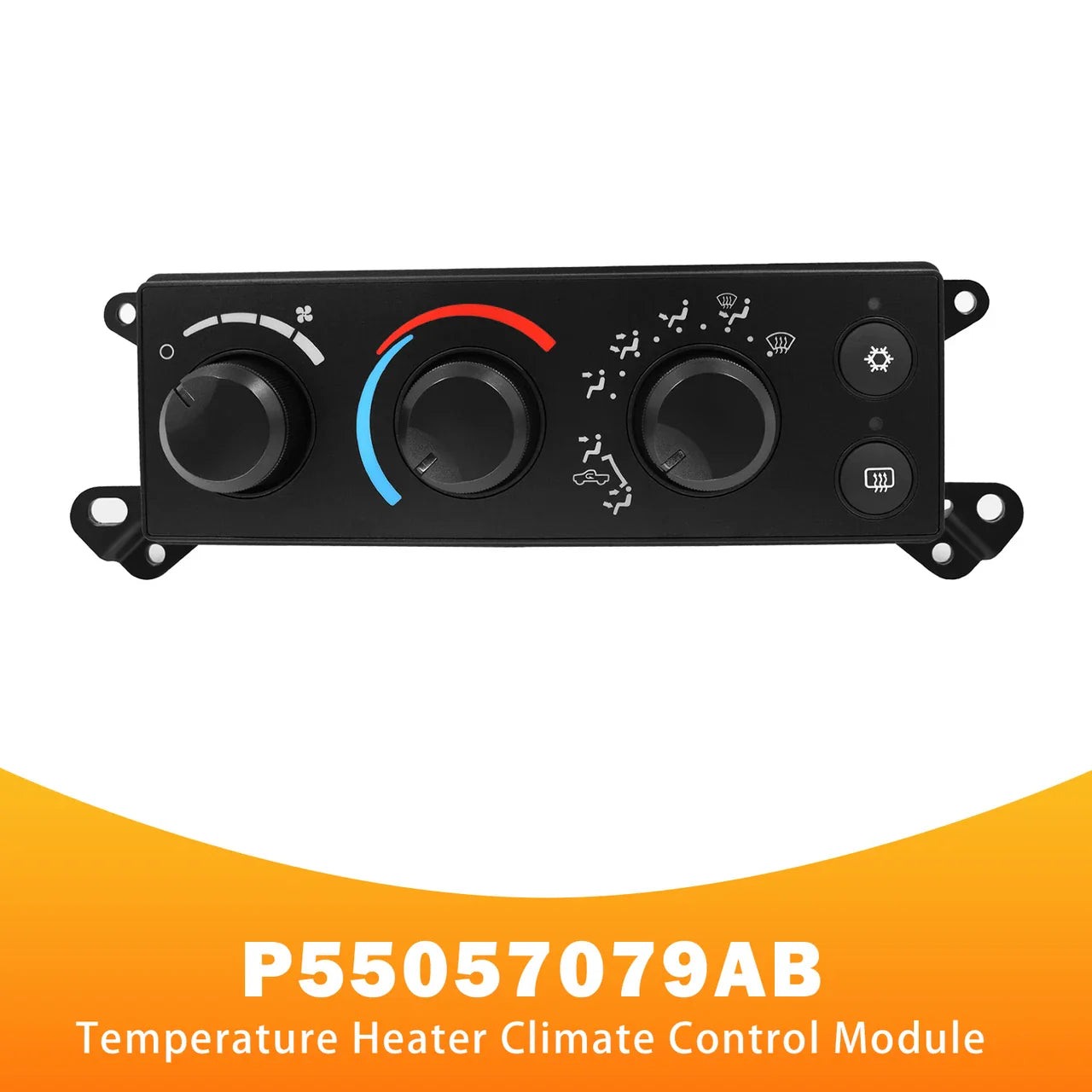 2008 Dodge RAM 1500, 2500 & 3500 series with rear defrost 55056569AE Temperature Heater Climate Control Module