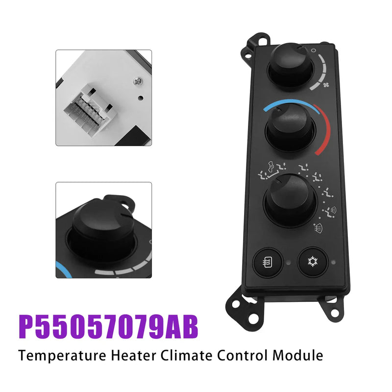 2008 Dodge RAM 1500, 2500 & 3500 series with rear defrost 55056569AE Temperature Heater Climate Control Module