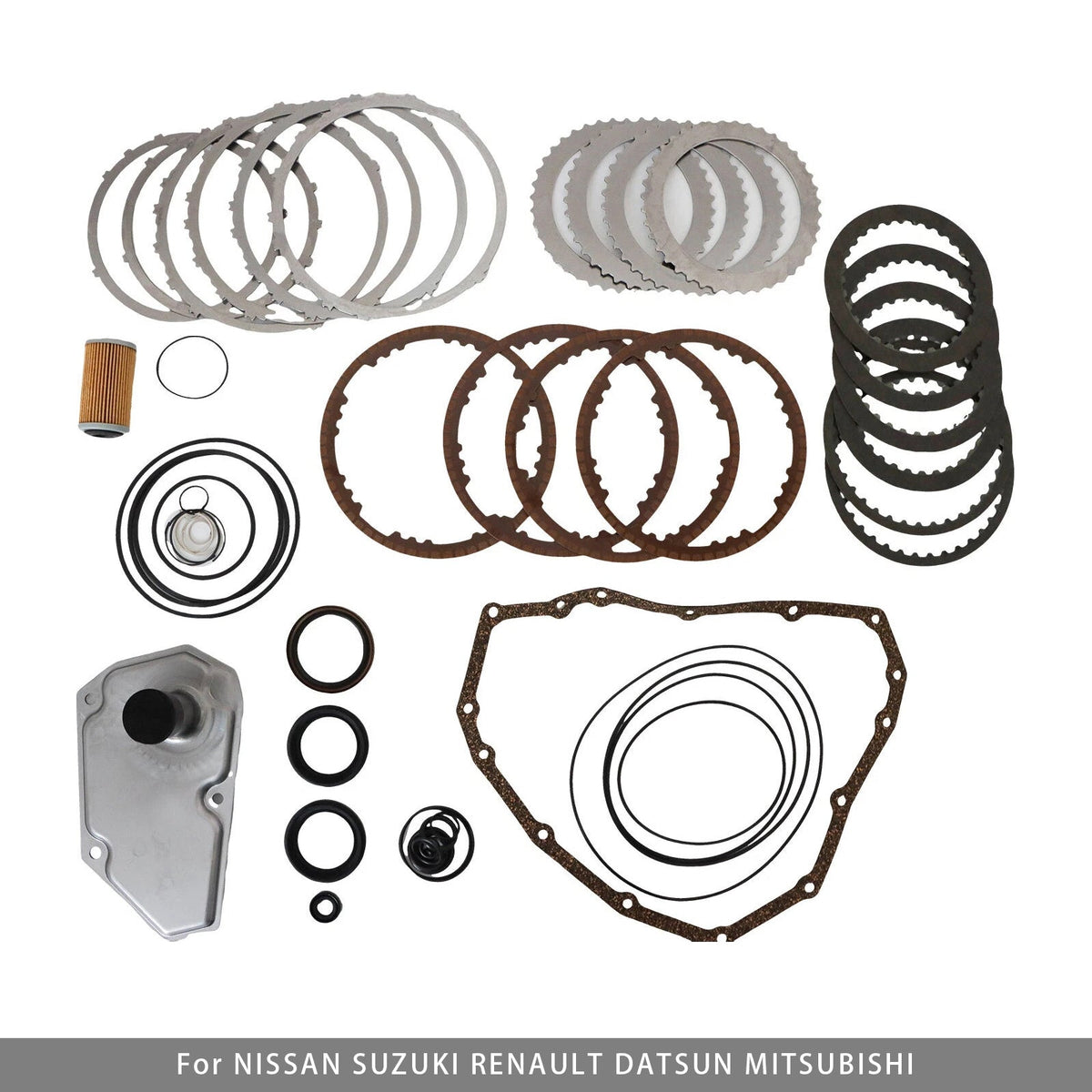 Transmission Master Rebuild Kit Filter Clutch Disc For Nissan JF015E RE0F11A 2.0