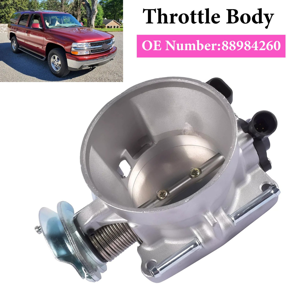 2000-2002 Silverado 1500 Tahoe GMC Sierra Yukon Throttle Body 88984260 17113665