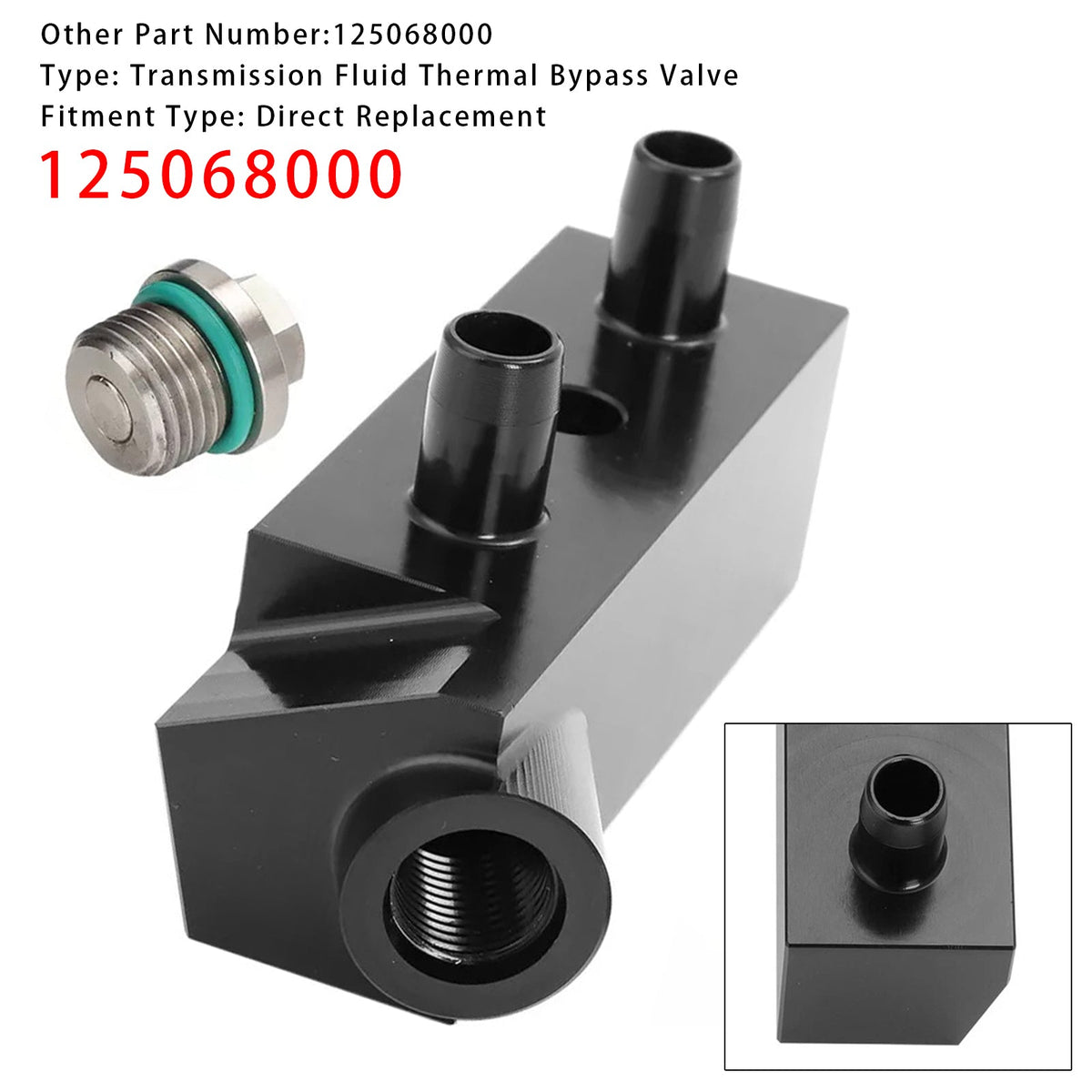 Transmission Fluid Thermal Bypass Valve For GM Silverado/Sierra 6L80 2014-2018