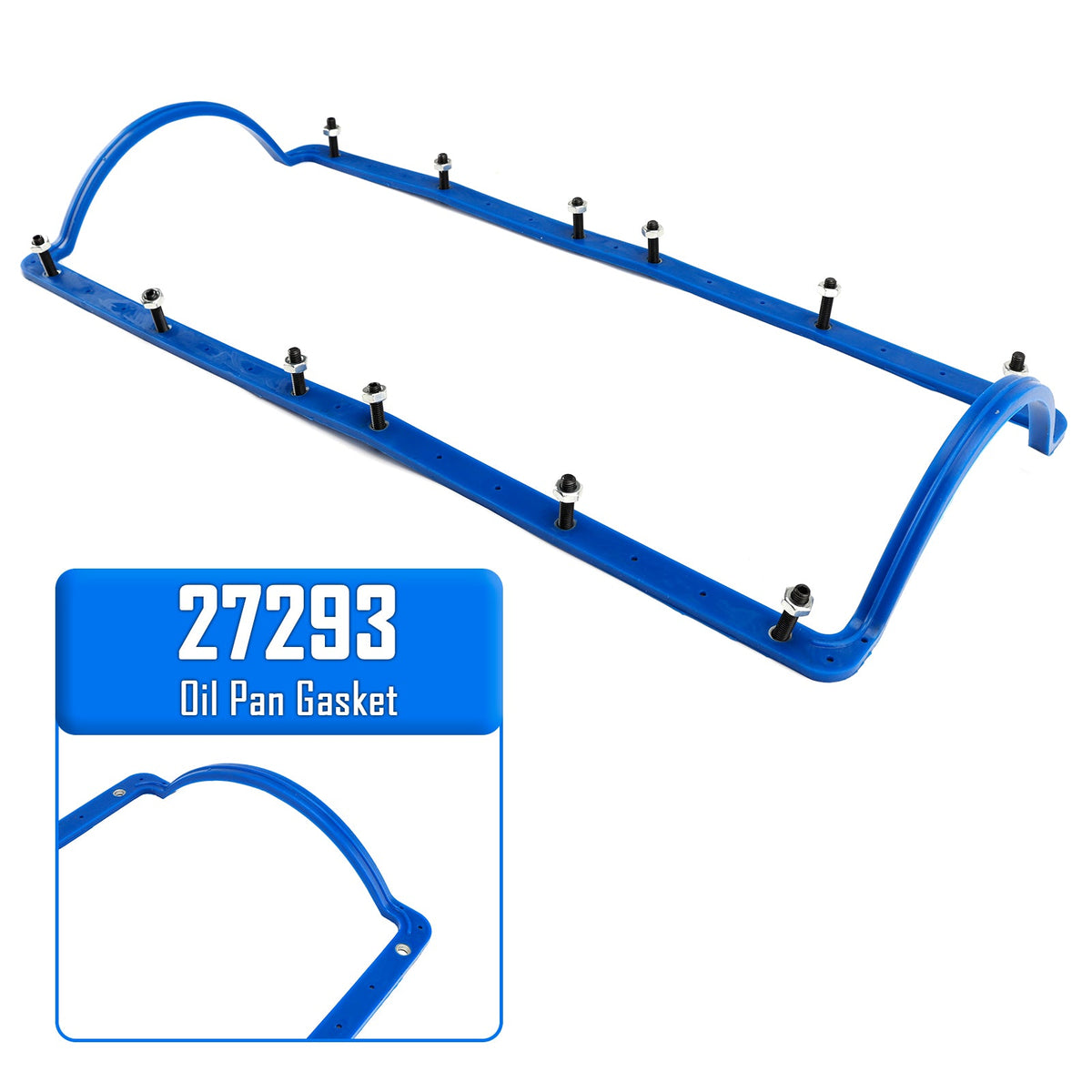27293 Oil Pan Gasket for Ford Powerstroke 7.3L Rubber W/ Steel Core