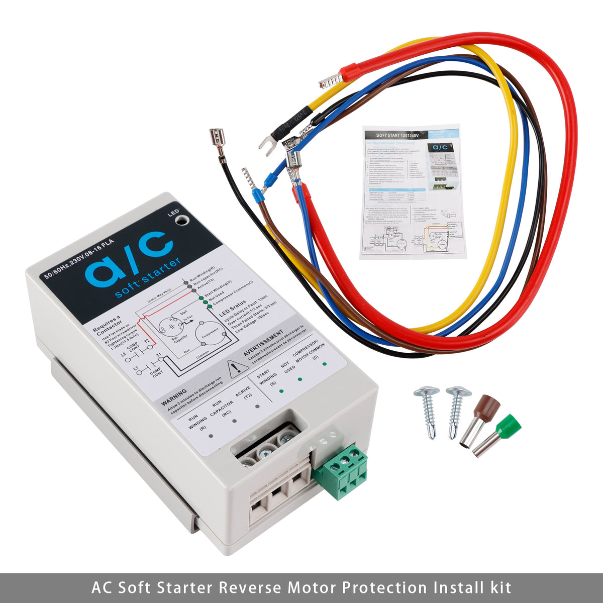 08-16A Soft Start Module For 1.75-3.5 Ton AC Units  Reverse Motor Protection