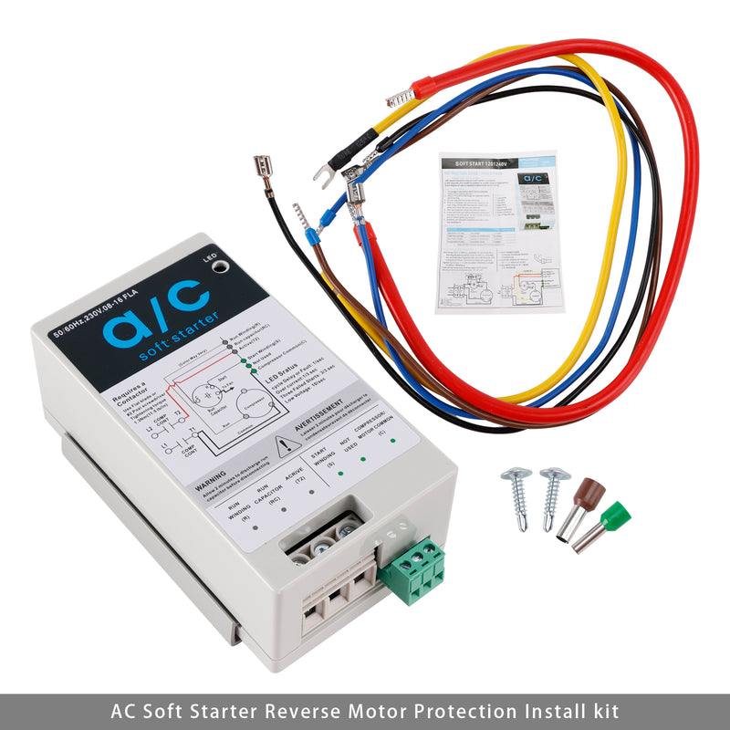 08-16A Soft Start Module For 1.75-3.5 Ton AC Units  Reverse Motor Protection