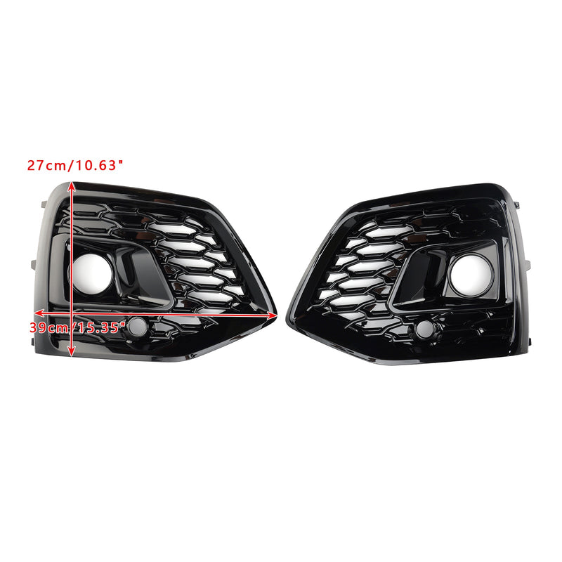 Audi Q5 SQ5 S-Line 2021-2025 Black RSQ5 Style Front Fog Lamp Grille Cover