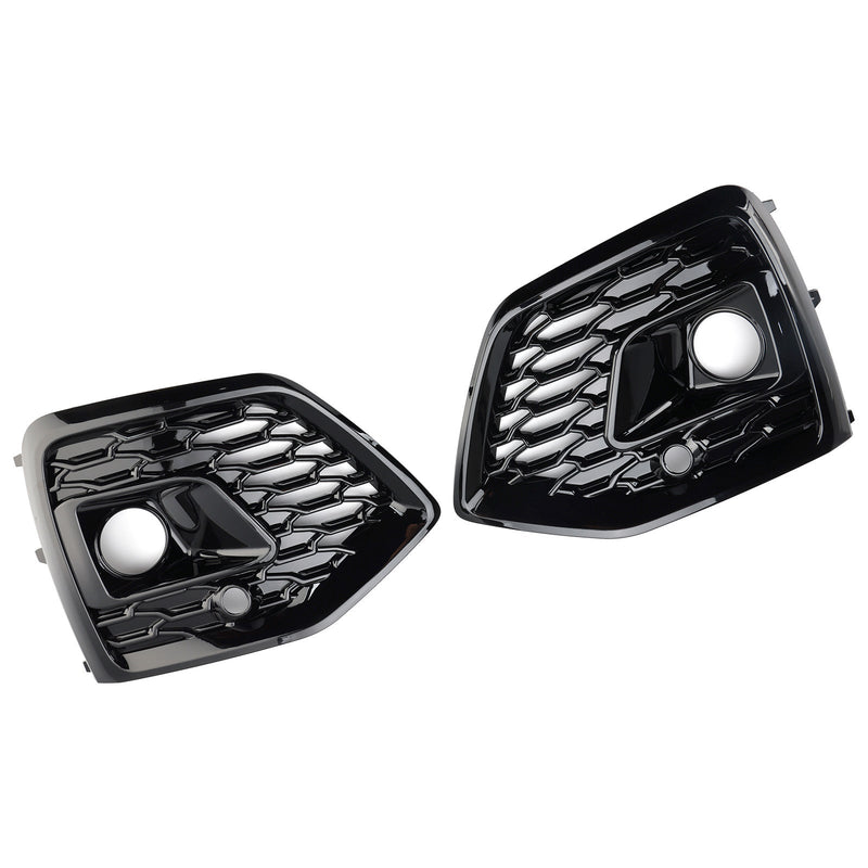 Audi Q5 SQ5 S-Line 2021-2025 Black RSQ5 Style Front Fog Lamp Grille Cover