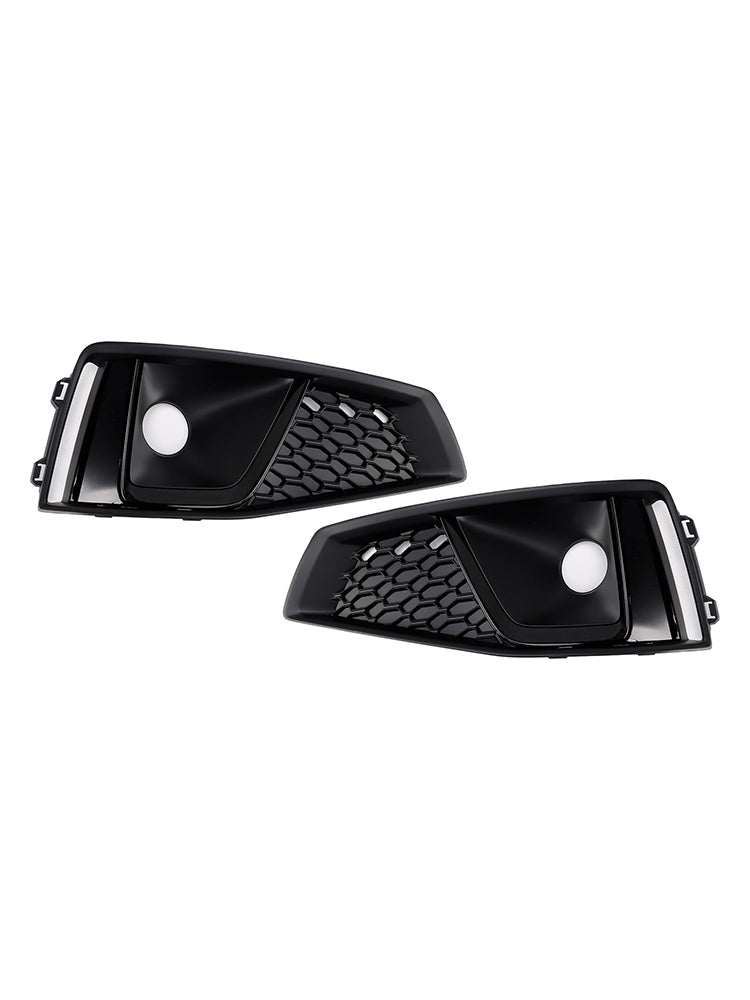 2018-2020  Audi A4 B9 S-LINE S4 Black Front Fog Light Grille Trim Cover 8WD8076821J