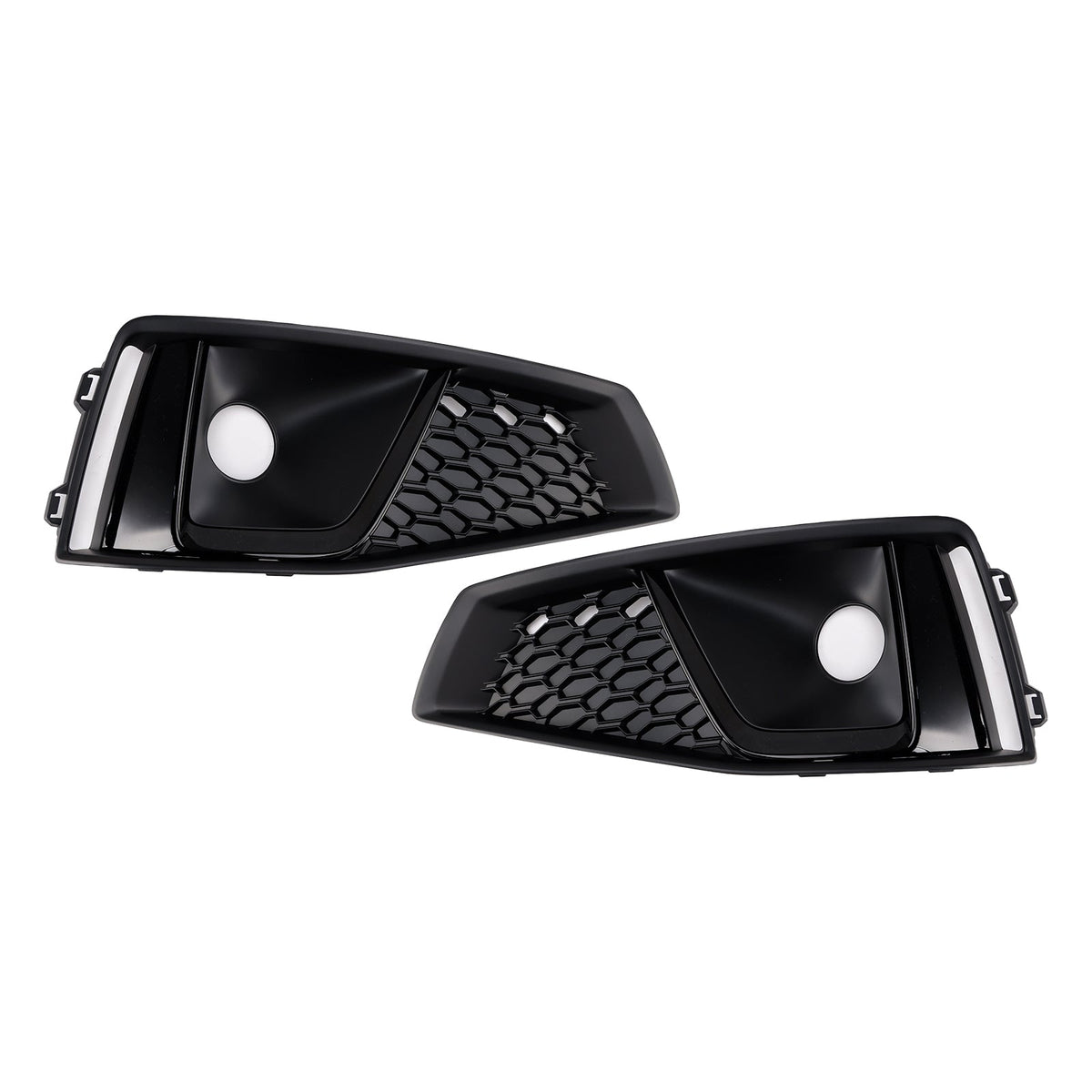 2018-2020  Audi A4 B9 S-LINE S4 Black Front Fog Light Grille Trim Cover 8WD8076821J