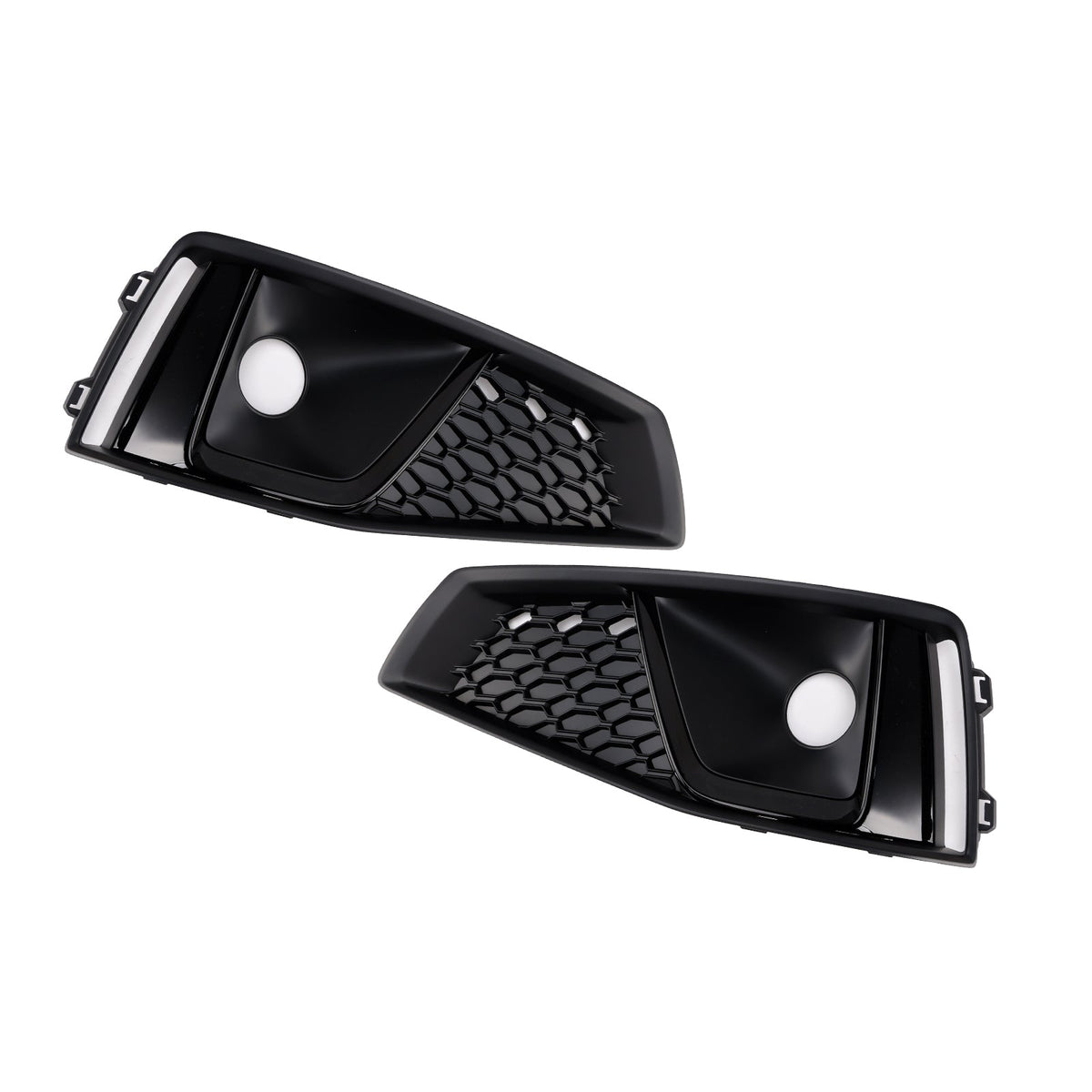 2018-2020  Audi A4 B9 S-LINE S4 Black Front Fog Light Grille Trim Cover 8WD8076821J