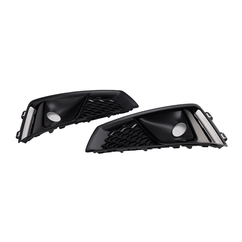 2018-2020  Audi A4 B9 S-LINE S4 Black Front Fog Light Grille Trim Cover 8WD8076821J