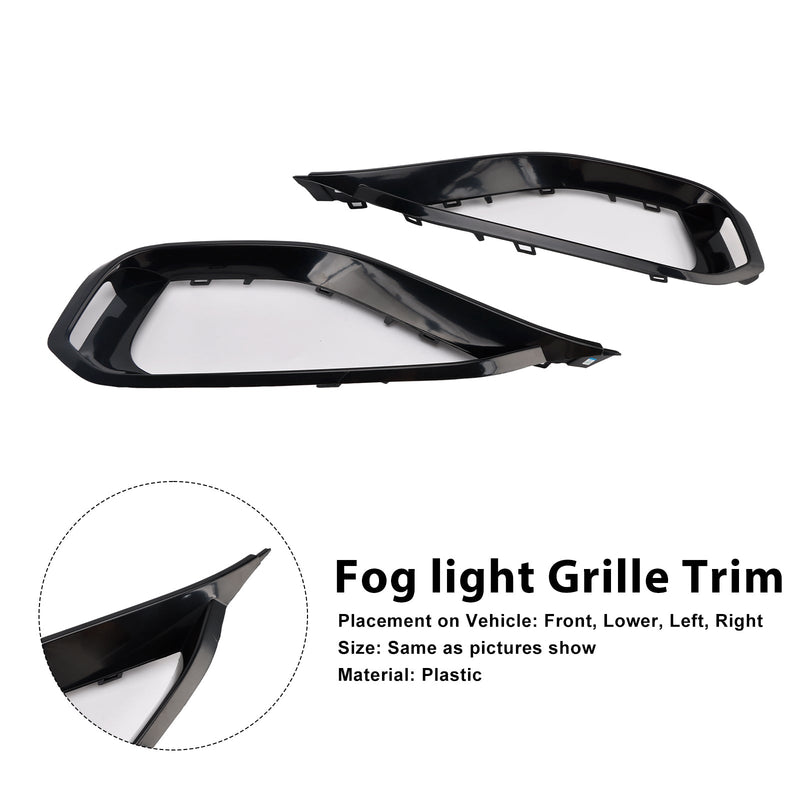 BMW 428i F32 F33 F36 Left & Right Fog Light Bezel Grille Front Bumper Trim 51117294839 51117294840