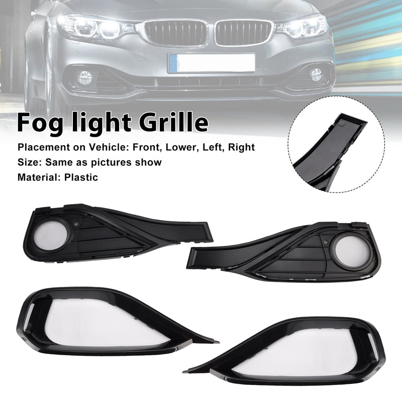 BMW F32 F33 F36 418D Fog Lamp Light Cover Insert Grill Grille 51117294831 51117294833