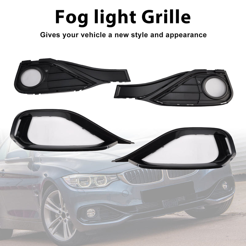BMW F32 F33 F36 418D Fog Lamp Light Cover Insert Grill Grille 51117294831 51117294833
