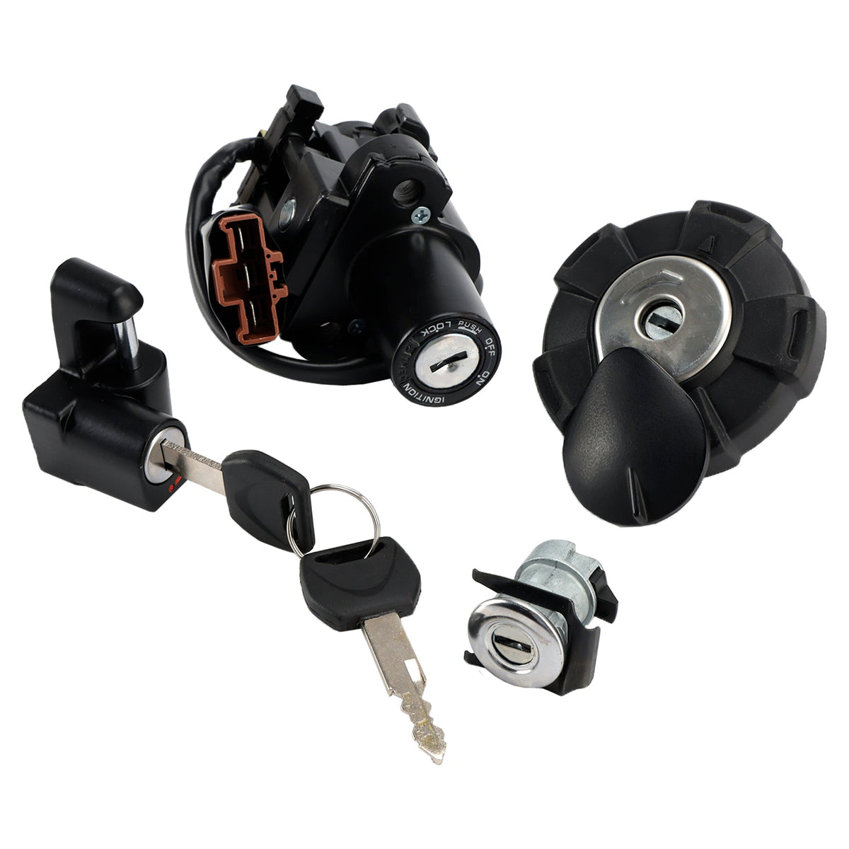 Honda CRF300L LS 2021-2025 Ignition Switch Lock Set+Gas Cap+Seat Lock w/Keys 35010-K1T-A51 35010-K1T-JF0