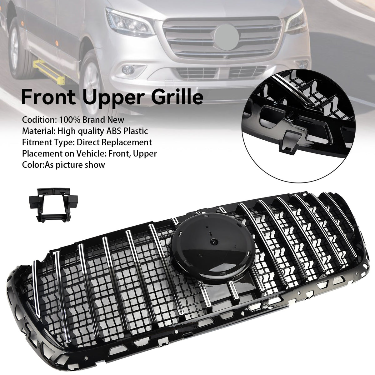 2018-2023 Mercedes Sprinter W907 W910 GTR Style Front Bumper Grille Grill