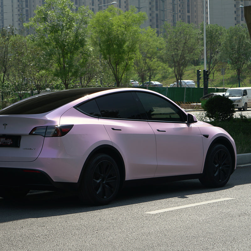Bloom Pearl Pink PET Car Wrap Film High Gloss Vehicle Wrap