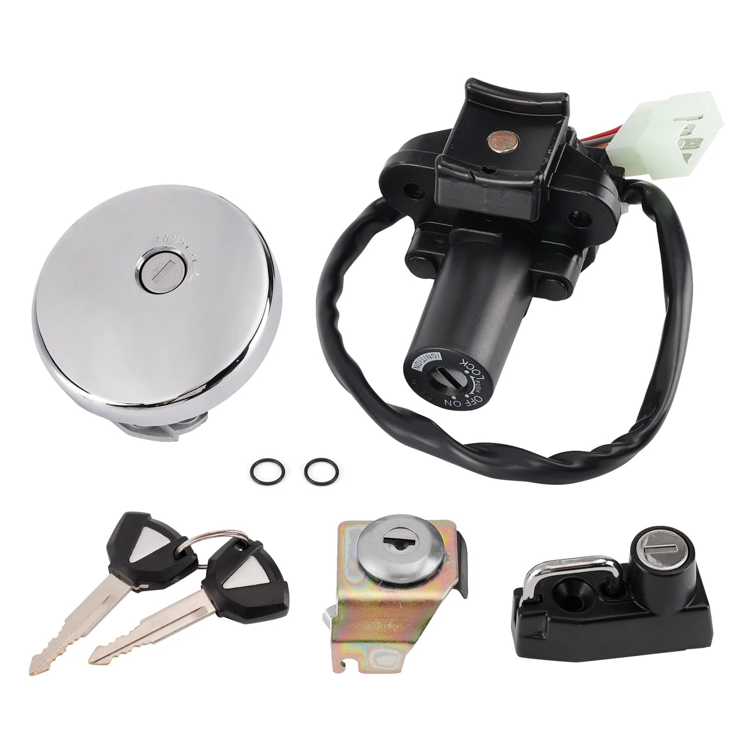 Kawasaki W 800 EJ800 2019-2025 Gas Cap Helmet Lock Ignition Switch Lock Set
