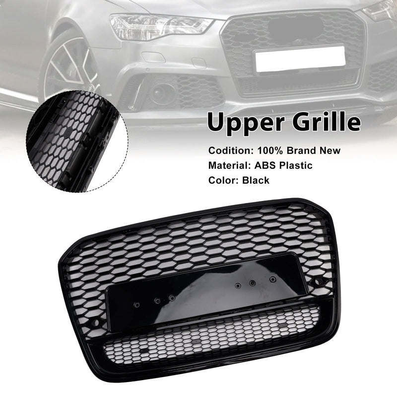 2012-2015 Audi A6 S6 C7 To RS6 Style Front Mesh Honeycomb Grill Replacement