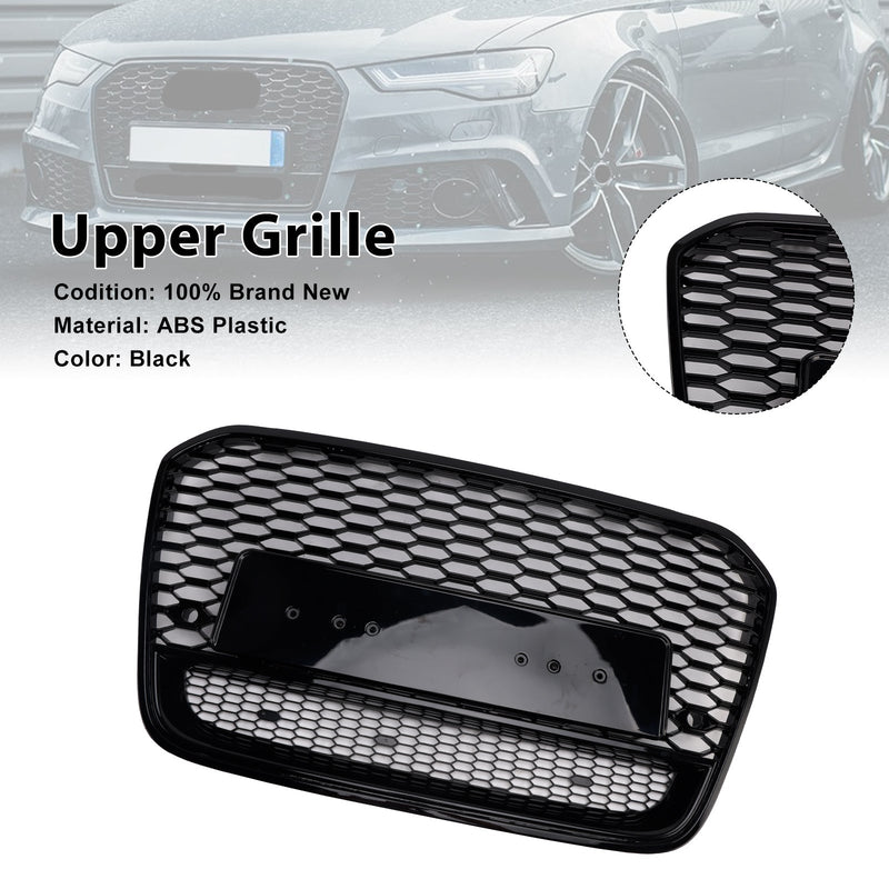 2012-2015 Audi A6 S6 C7 To RS6 Style Front Mesh Honeycomb Grill Replacement