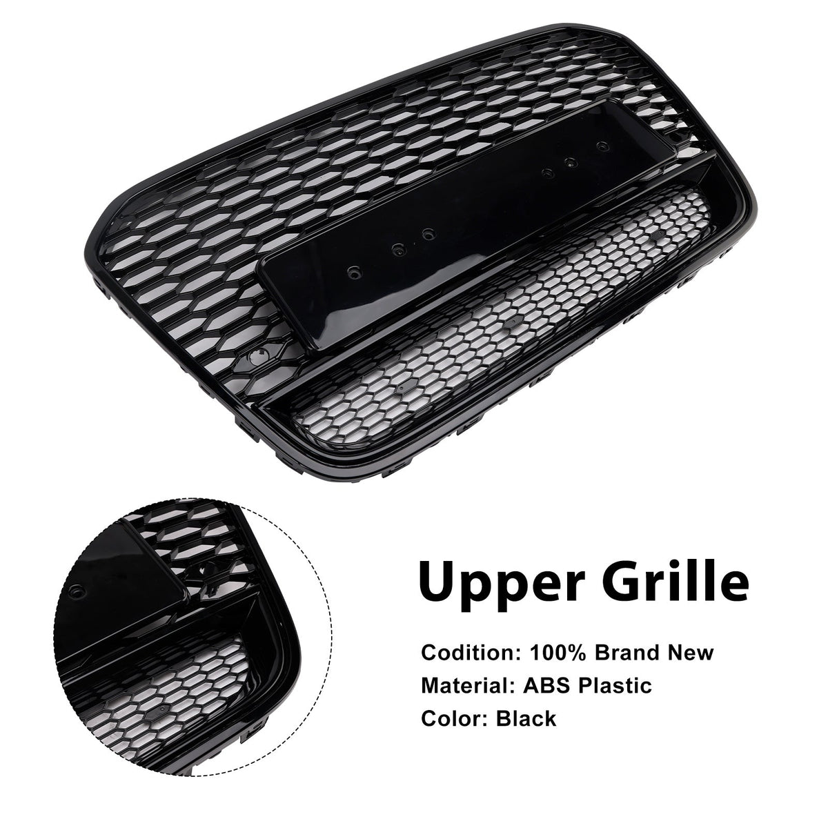 2012-2015 Audi A6 S6 C7 To RS6 Style Front Mesh Honeycomb Grill Replacement