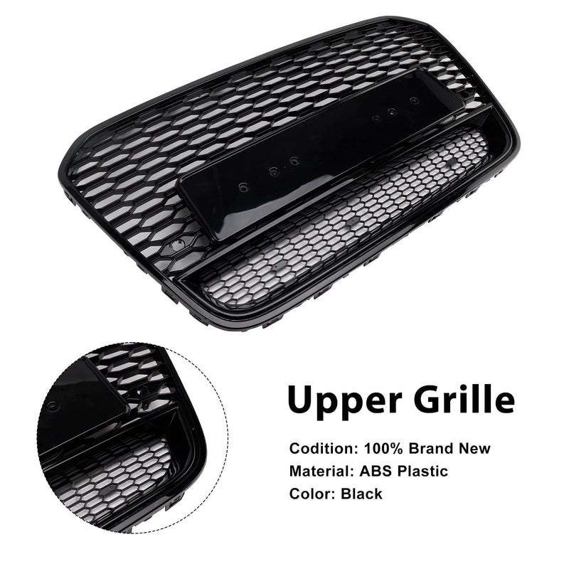 2012-2015 Audi A6 S6 C7 To RS6 Style Front Mesh Honeycomb Grill Replacement